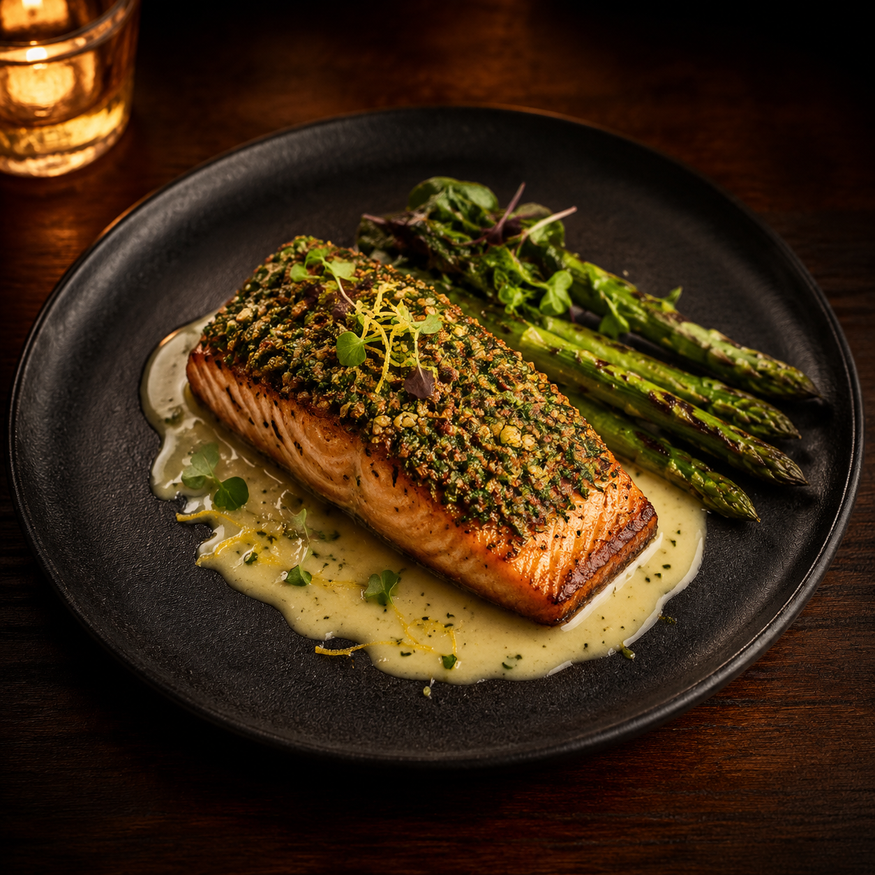 Epis-Crusted Salmon